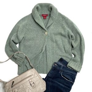 Sundance Lambswool Cardigan Sweater Sage Green